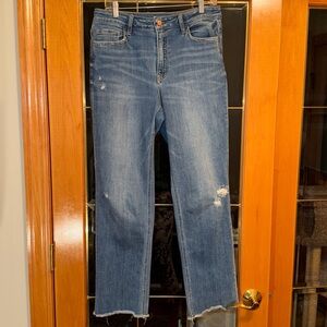 Women’s Flying Monkey Distressed Blue Jeans - 30